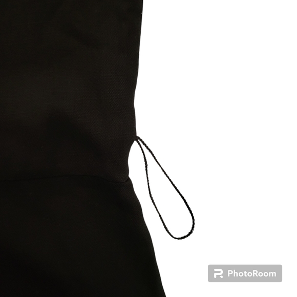 A Piece Apart Size 4 Solid Black Jumpsuit Wide Baggy Linen Blend Lagenlook - Picture 6 of 13